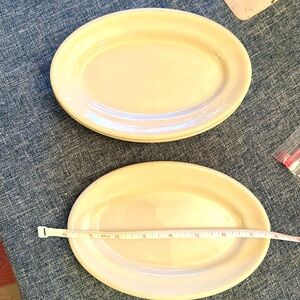 VINTAGE SET OF 4 COLLECTABLE RESTAURANT QUALITY TEPCO OVAL 8.75”x5.25” PLATTERS